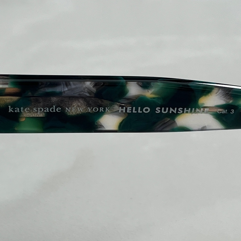 Kate Spade Trulee Sunglasses. Green, Square Frames, UV400. - Picture 10 of 15